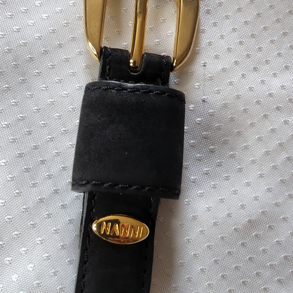 NANNI Leather belt.1st hole at 28". Last hole 31" - Picture 3 of 11